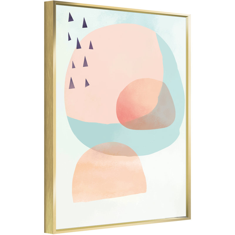 Fleurs - peinture à cadre flottant sur toile, H 16 po x l 24 po