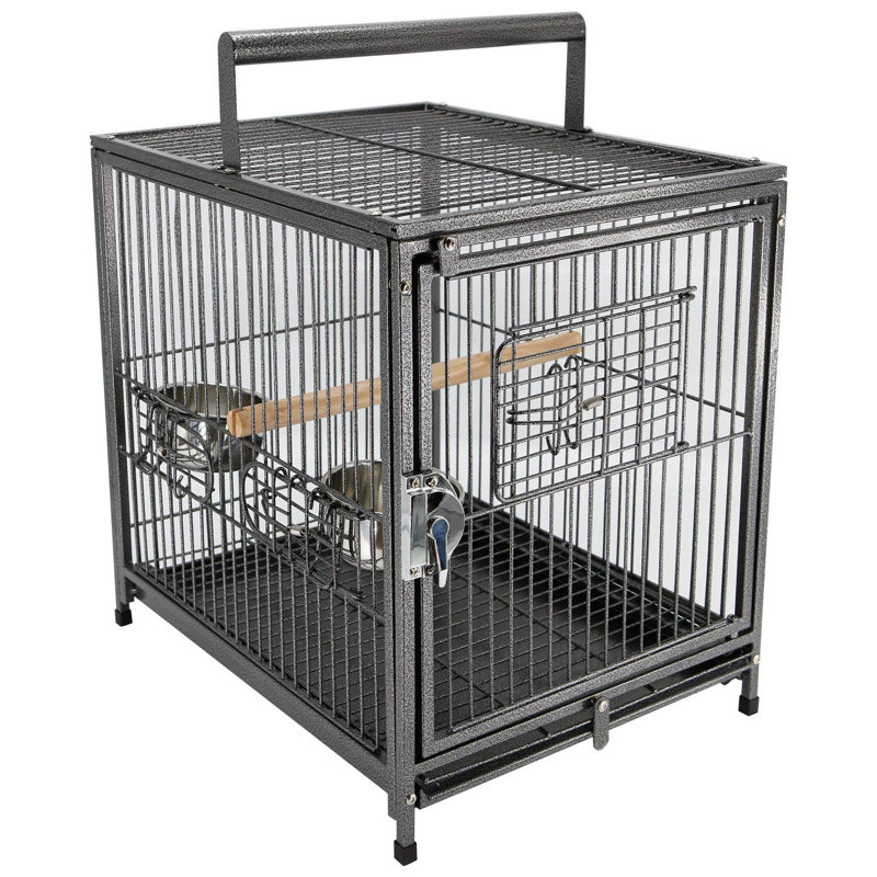 Cage à oiseaux 22 po Hetter, gris