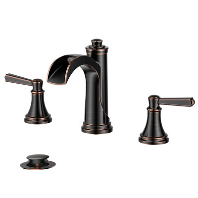 Widespread 2-handle Bathroom Faucet With Drain Assembly