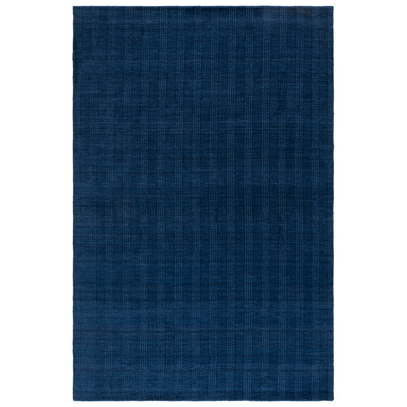 Laine tissée à la main Mirage Tapis d'intérieur en coton rayé, Rectangle 9' x 12'