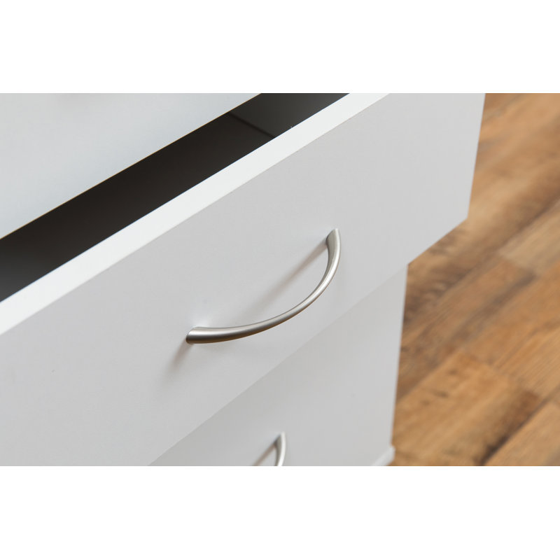 Lokman 15'' Wide 3 -Drawer Mobile File Cabinet, White