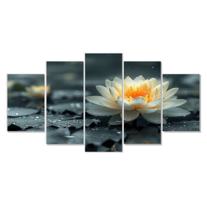 Roberson - lotus, ensemble d'art mural