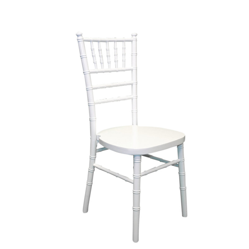 Arrington 43cm H Solid Wood Ladder Back Stacking Side Chair, White