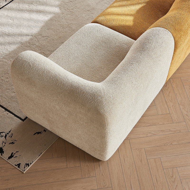 Canapé modulaire modulaire, canapé en tissu de velours compressé avec housses amovibles, canapé d'angle en forme de L pour le salon, conception moderne à blocs de couleur, assemblage facile
