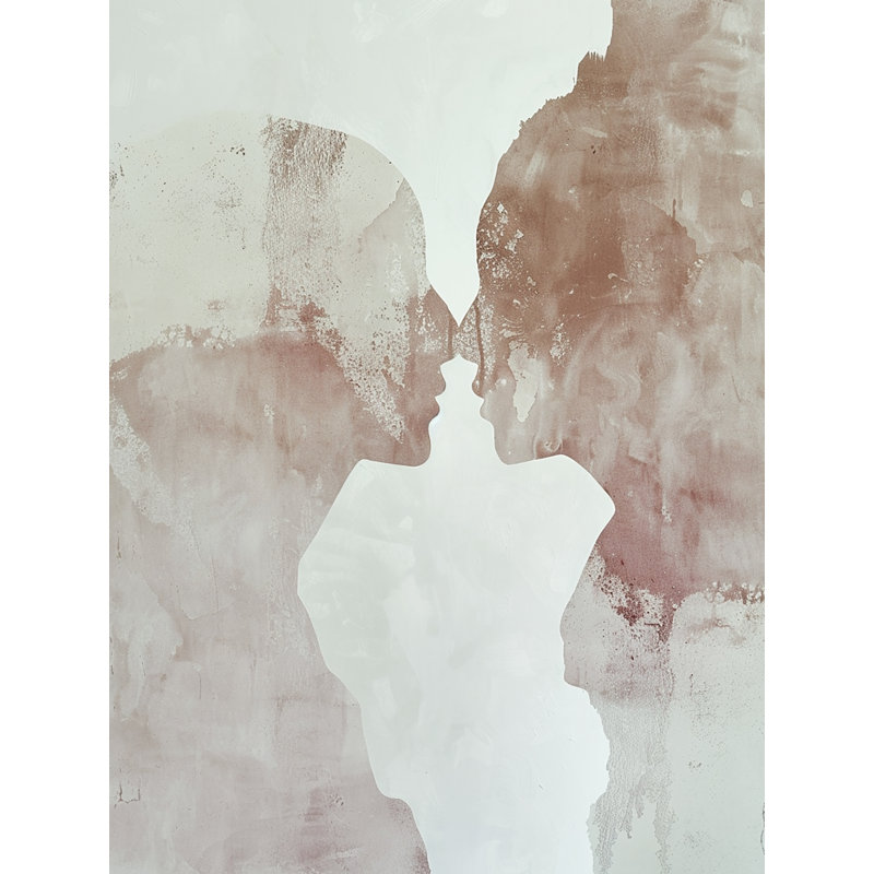 «Quiet Embrace», art mural sur toile tendue, H 36 po x l 24 po x P 1,5 po