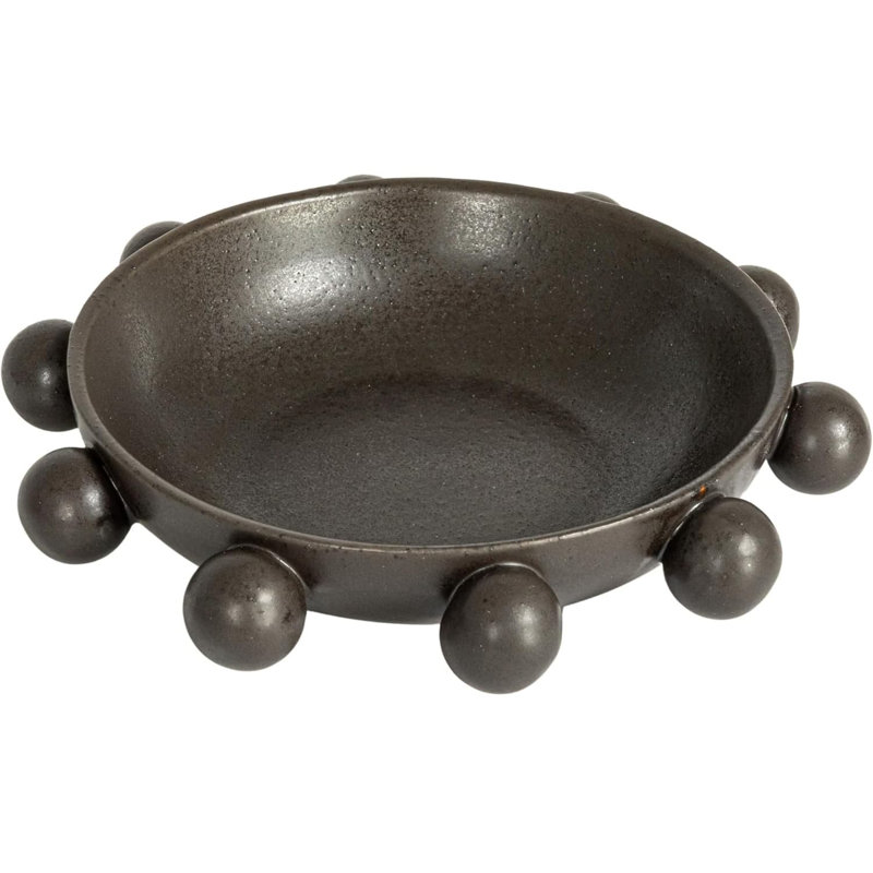 Ceramic Decorative Bowl, Black