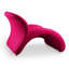 Chaise d'appoint rembourrée en métal rose fuchsia Rosebud-29216729