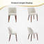 Ensemble de 2 chaises de salle à manger rembourrées avec pieds en bois pour le restaurant et la cuisine-293569039