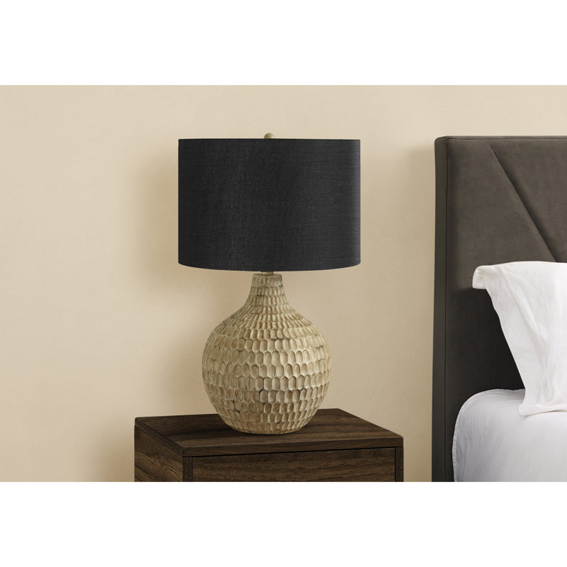 Contemporary Resin Table Lamp with Shade