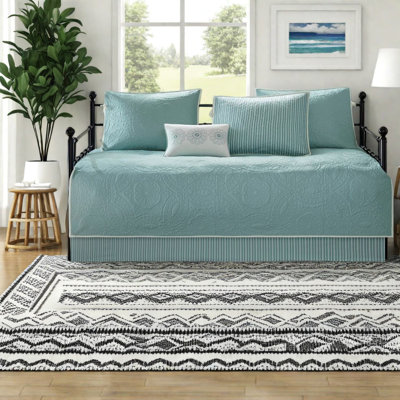 Reversible Bedding Sets, Cotton Blend Blue Medallion Daybed For Home