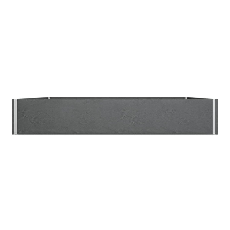 Ezekiah Upholstered King Bed, Charcoal Grey