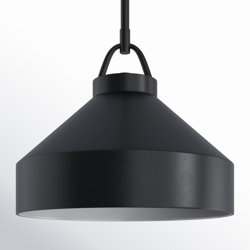 Orion 1 - Light Dome Pendant, Black, 49.25" H x 12" W x 12" D