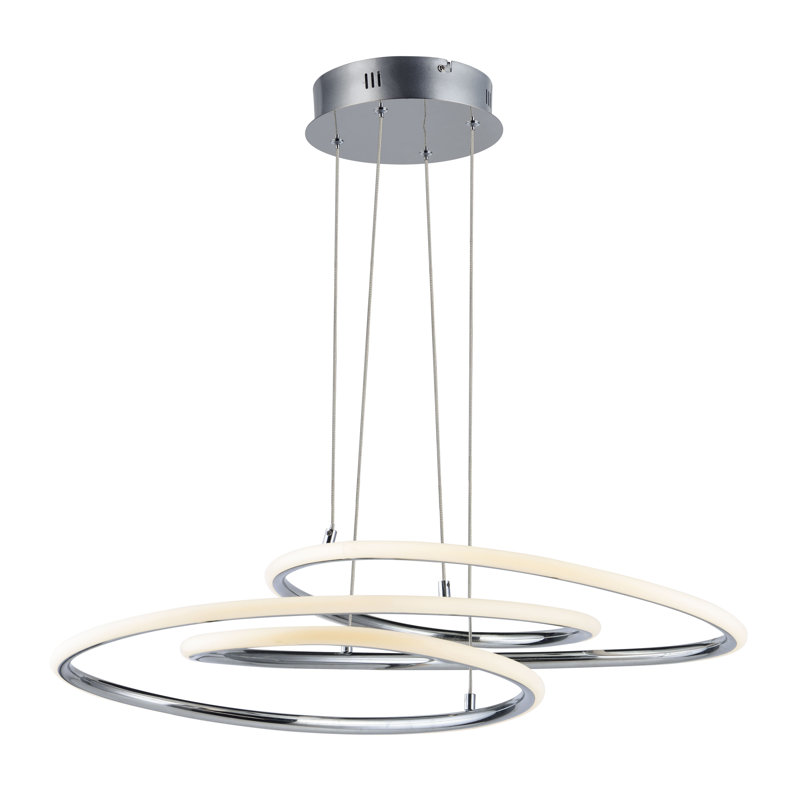 Senecal 1 - Light Polished Chrome LED Unique/Statement Pendant