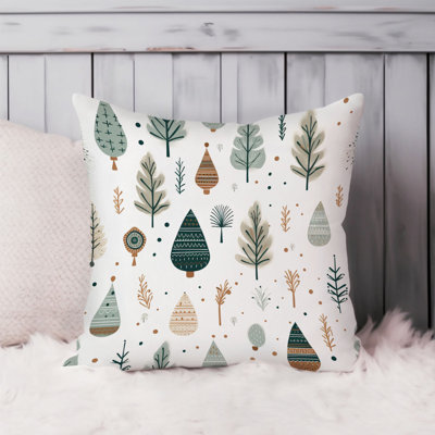 Botanical Scandinavian Dreams IV Scandinavian Throw Pillow Cover