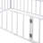 Twin Size Floor Bed With Rails For Kids, Metal Montessori Floor Bed With Door, Easy Assemble, White-489034754-489034753