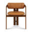 Chaise avec accoudoirs en bois massif Averna-432789549