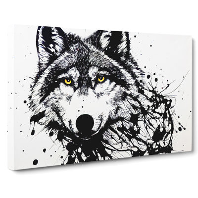 Arty Wolf - Wrapped Canvas Painting