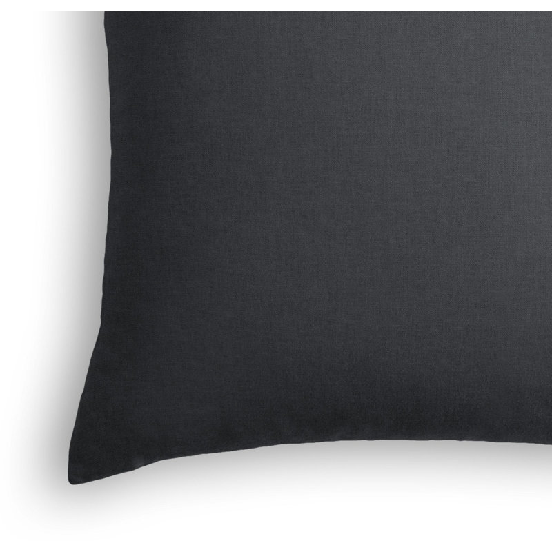 Housse de coussin carrée, 16 po x 16 po, Gris foncé / Bleu, Housse de coussin seulement - sans coussin