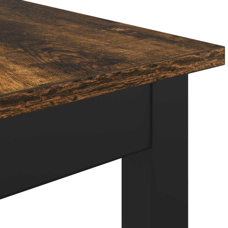 Standing Bar Table Engineered Wood, 105cmH x 110cmL x 55cmW, Walnut