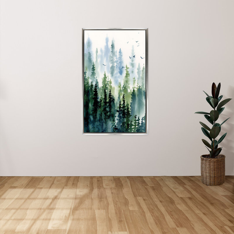 "Treeline" by Katrina Pete Print on Canvas in a Floater Frame, 33.5" H x 21.5" W