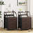 Travison Nightstands with 3 Drawers & Outlets, Bedside Tables with 2 USB Ports & 2-Tier Open Shelf-891784159