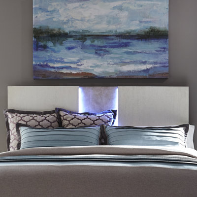 Abhinab Panel Headboard w/ LED Lighting