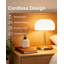 Lampe de table champignon sans fil Vomii avec batterie 4000Mah, imperméable IP54, DEL à intensité variable et 3 températures de couleur pour la douche, la salle de bain, la chambre à coucher et la décoration intérieure