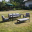 0cm Wide Straight Patio Sofa with Cushions