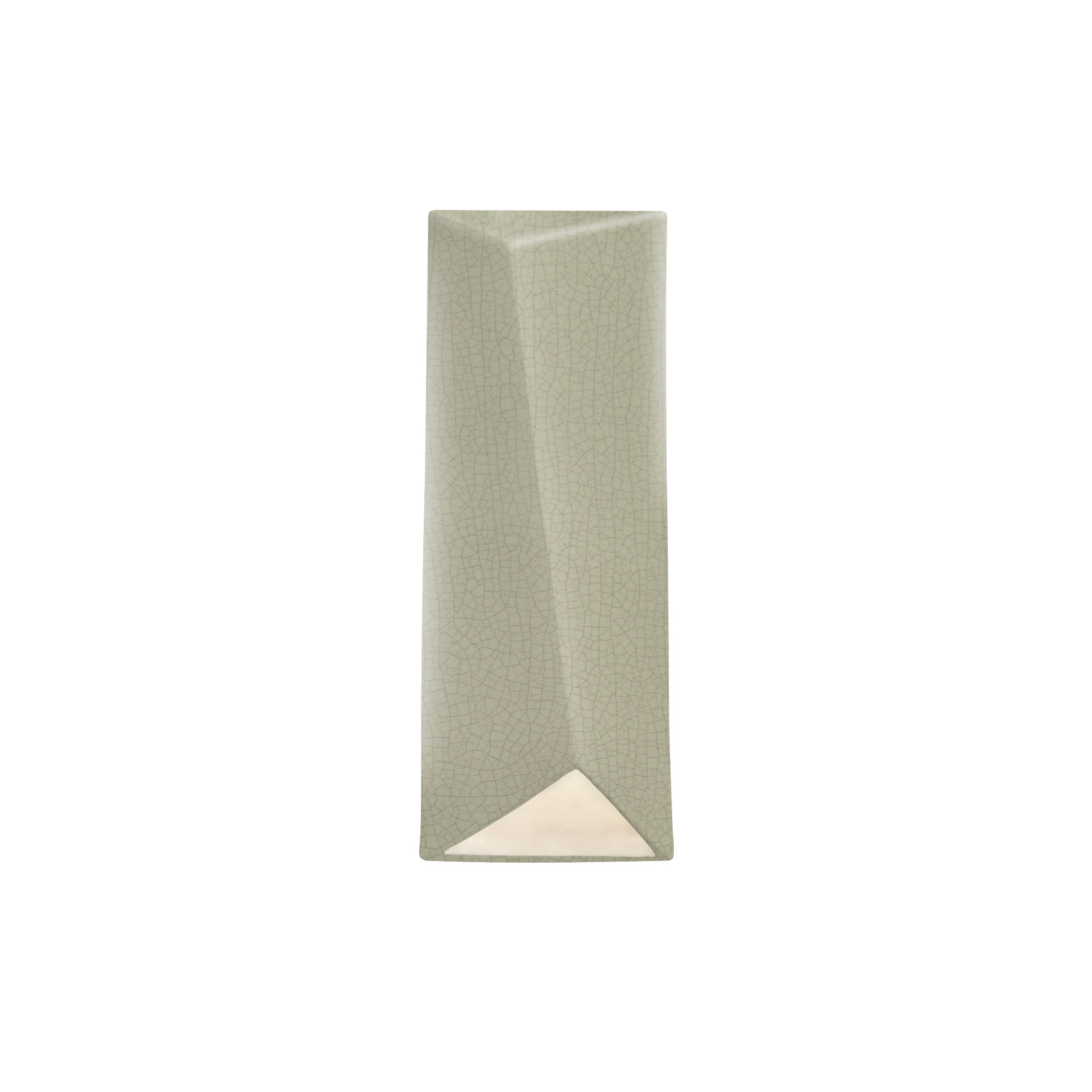 Torrie Outdoor Ceramic LED Wall Light, Celadon Green Crackle