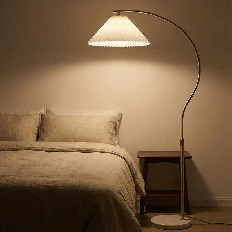 63-Inch Arched Floor Lamp, Gold