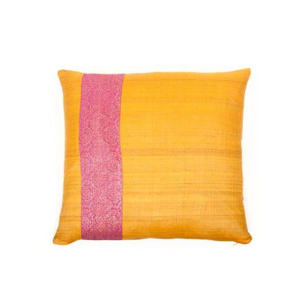 Bungalow Rose Teal Stripe Pillow | Wayfair