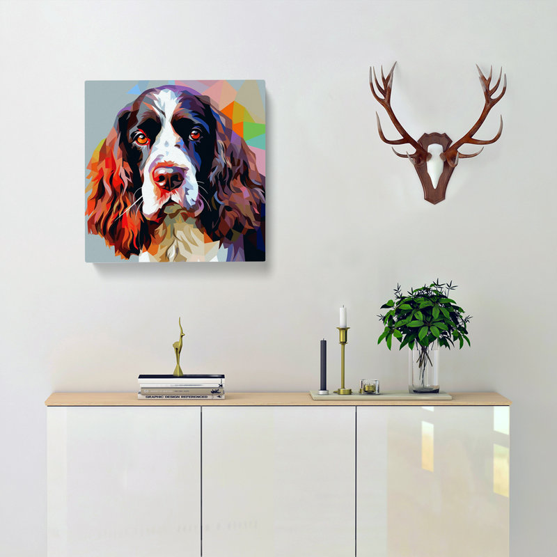 English Springer Spaniel Constructivism No.3 - Wrapped Canvas