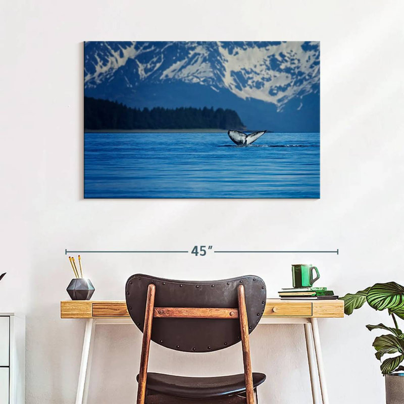 Gillard Alaskan Humpback Whale Tail, 26" H x 39" W