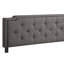 Lit double noir élégant. Conception polyvalente pour des nuits douillettes. Construire. Assemblage facile. Convient à différentes catégories de matelas. Lit H 47 po x l 57 po x P 81 po avec fonctionnalité. Fabrication.
