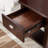 Laurent Solid + Manufactured Wood End Table with Drawer & Locking Compartment in Chocolate Cherry