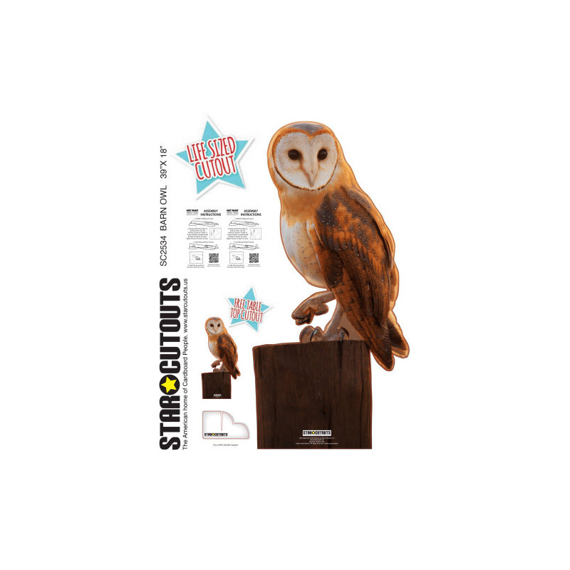 SC2534 - Chouette debout en carton