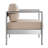 Shore 4 Piece Outdoor Patio Aluminum Sectional Sofa Set-23593058