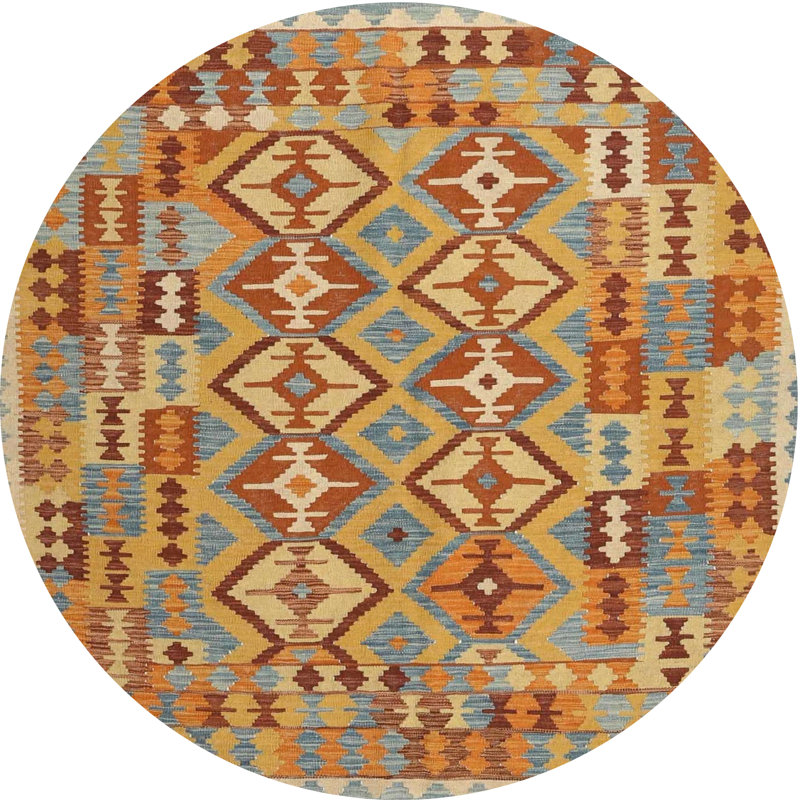 Southwestern Indoor Rug, Round 8'