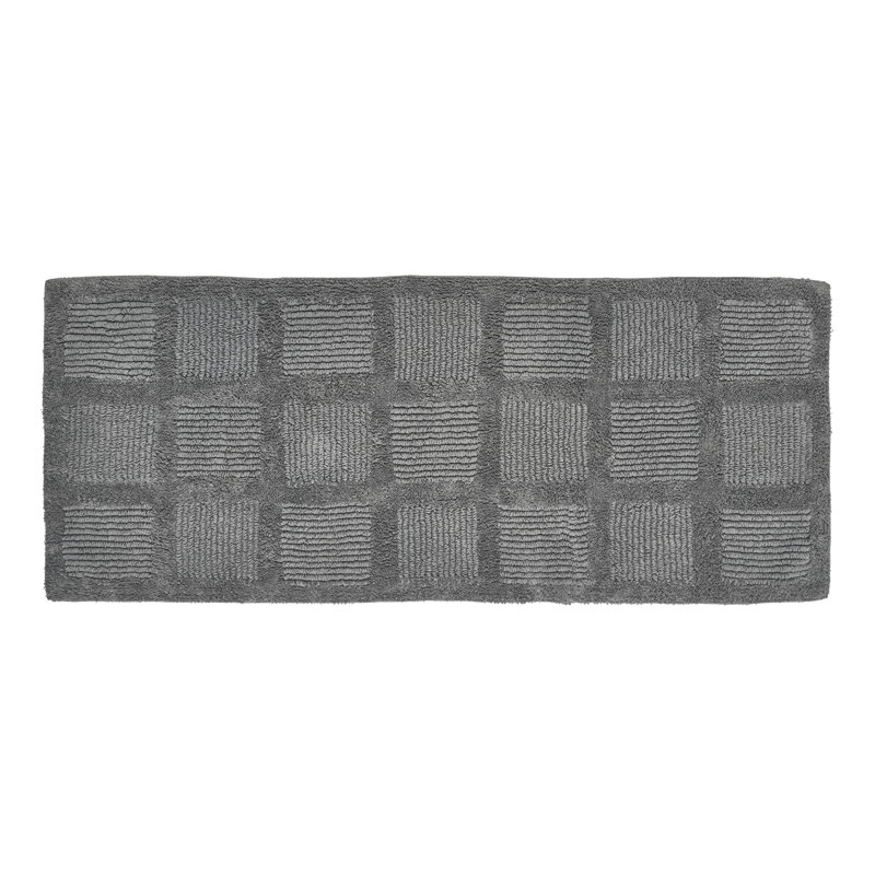 Gerlinda Cotton Blend Bath Rug, Dark Gray