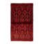 Tapis décoratif en laine rouge foncé de conception unique noué à la main New Age de 3 pi 3 po x 6 pi 1 po bik