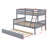  Keirlyn Twin Over Full Rubber Wood Bunk Bed With Trundle,  Convertible Bed, With Twin Size Trundle-1026364879