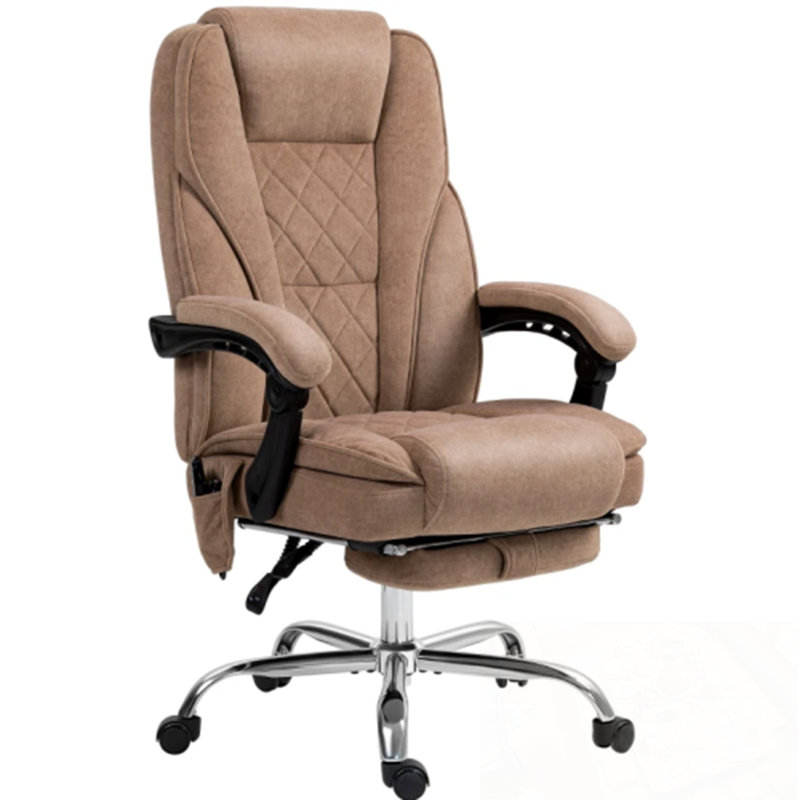 Fauteuil de bureau de massage inclinable avec hauteur réglable et repose-pieds