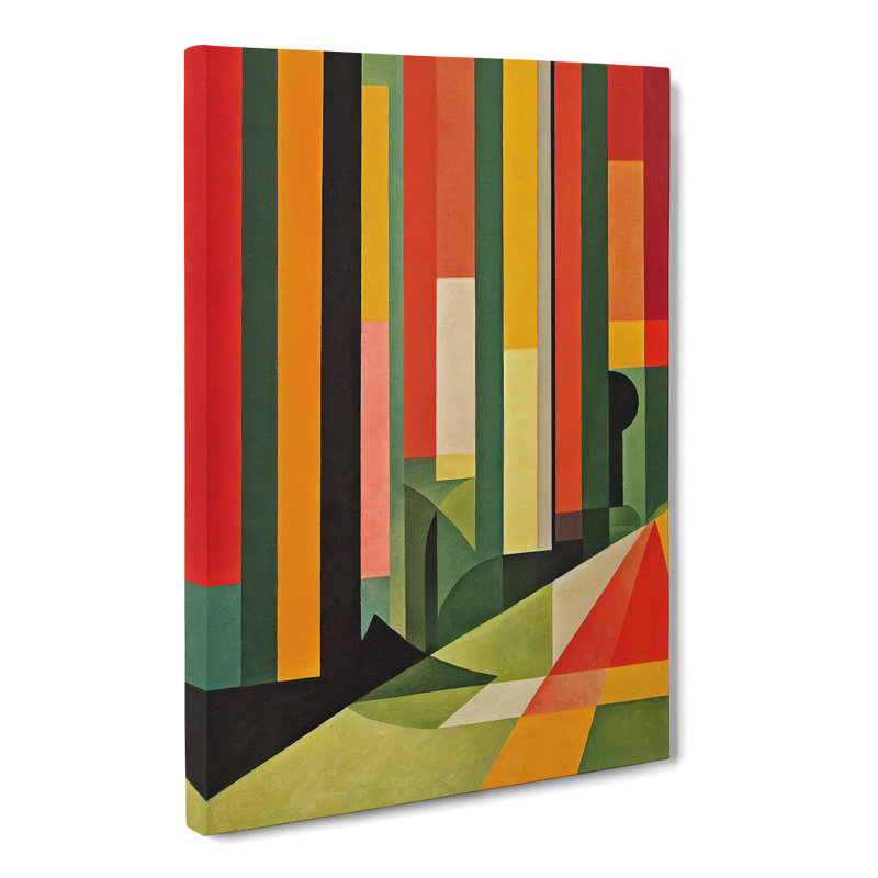 Autumn Forest Blocks Vol.2 - Wrapped Canvas Print, 60cm H x 40cm W x 3cm D
