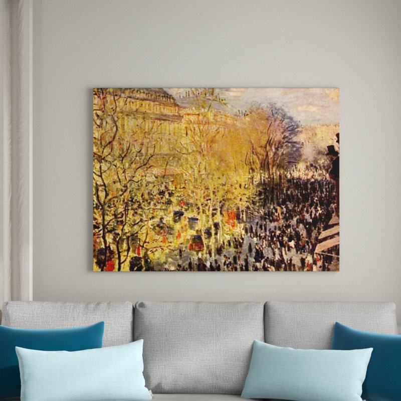 Claude Monet - No Frame Painting on Wood, 60cm H x 80cm W x 1.8cm D