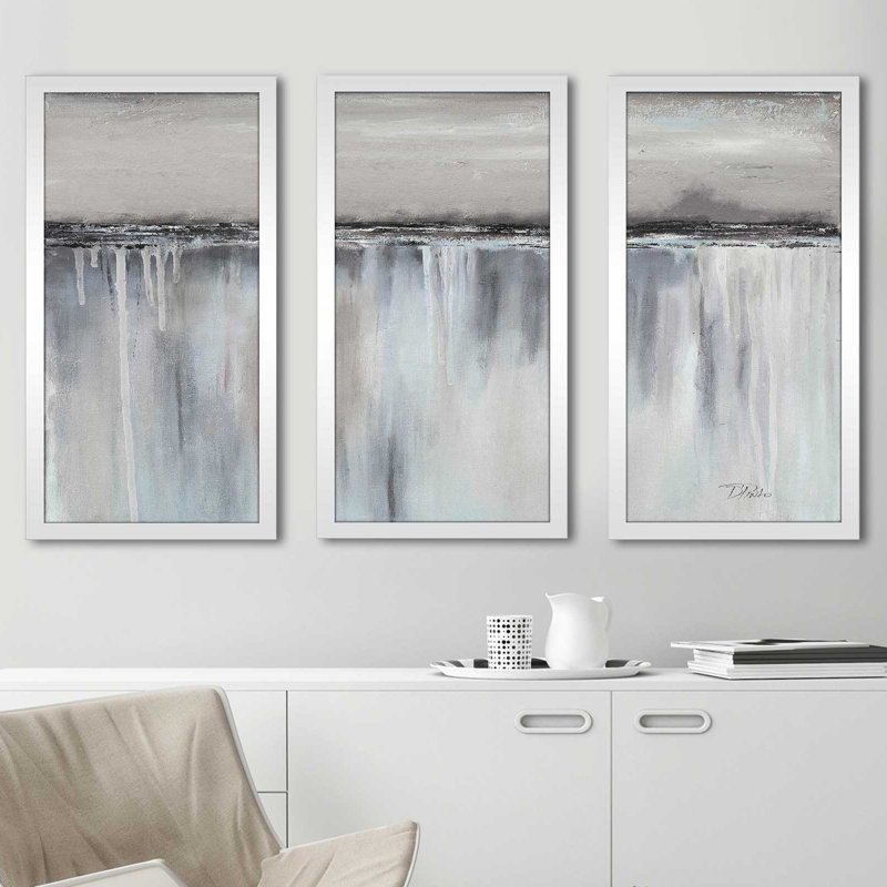 « muted paysage ii », reproduction de peinture à l’acrylique à multiples images, L 40,5 po x H 25,5 po x P 1 po