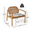 Fauteuil club avec coussin, ensemble de 2