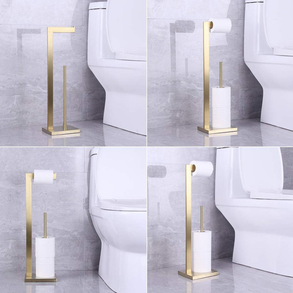 QIANXI Freestanding Toilet Paper Holder & Reviews | Wayfair