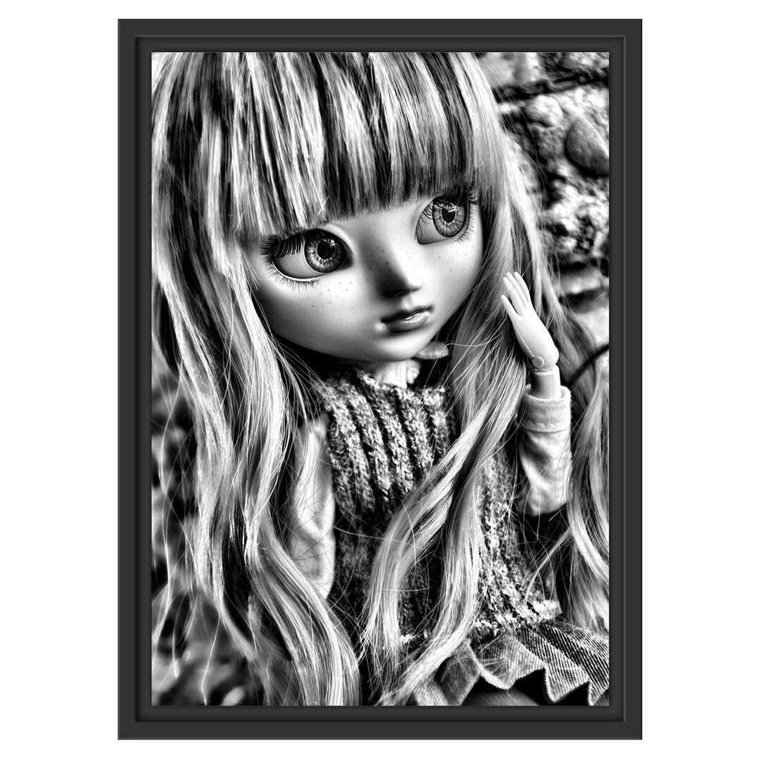 Gerahmtes Wandbild Pullip mit Augen