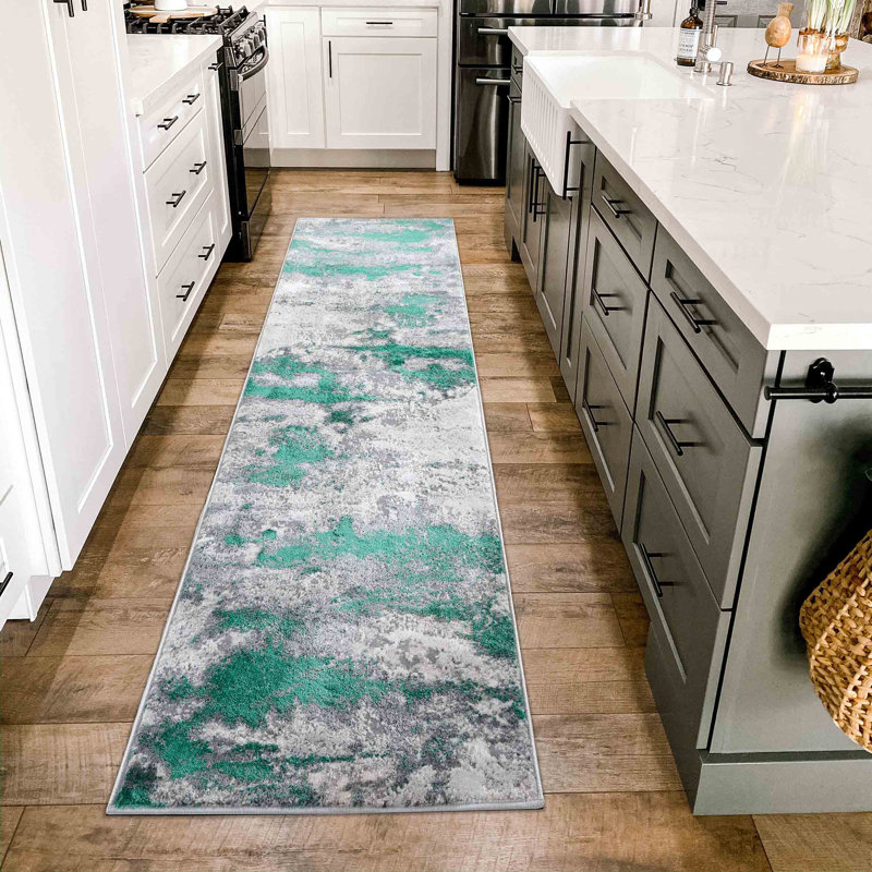 Hesperange Abstract Area Rug, Runner 60 x 220cm