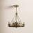 Taylorsville 30" 8-Light Fandelier in Warm Brass with Remote Control-662129858